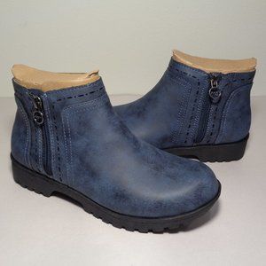 Jambu Navy Ankle Booties